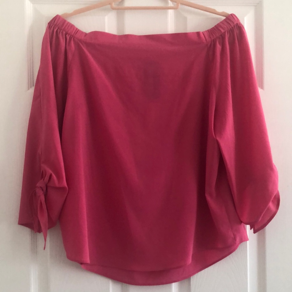 Grace fuschia off the shoulder top